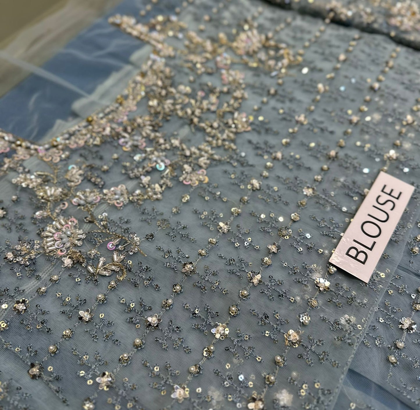 Miyah Sky Blue Embroidered Suit